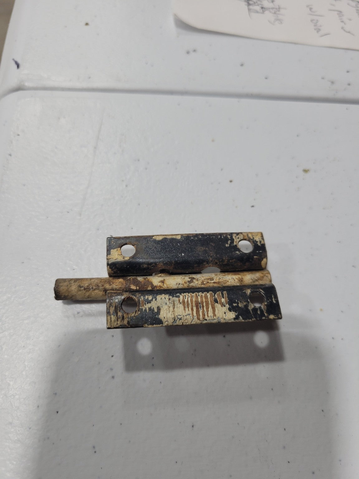 Antique Surface-Mount Barrel Bolt – Aged Painted Steel (2½" x 1⅛")