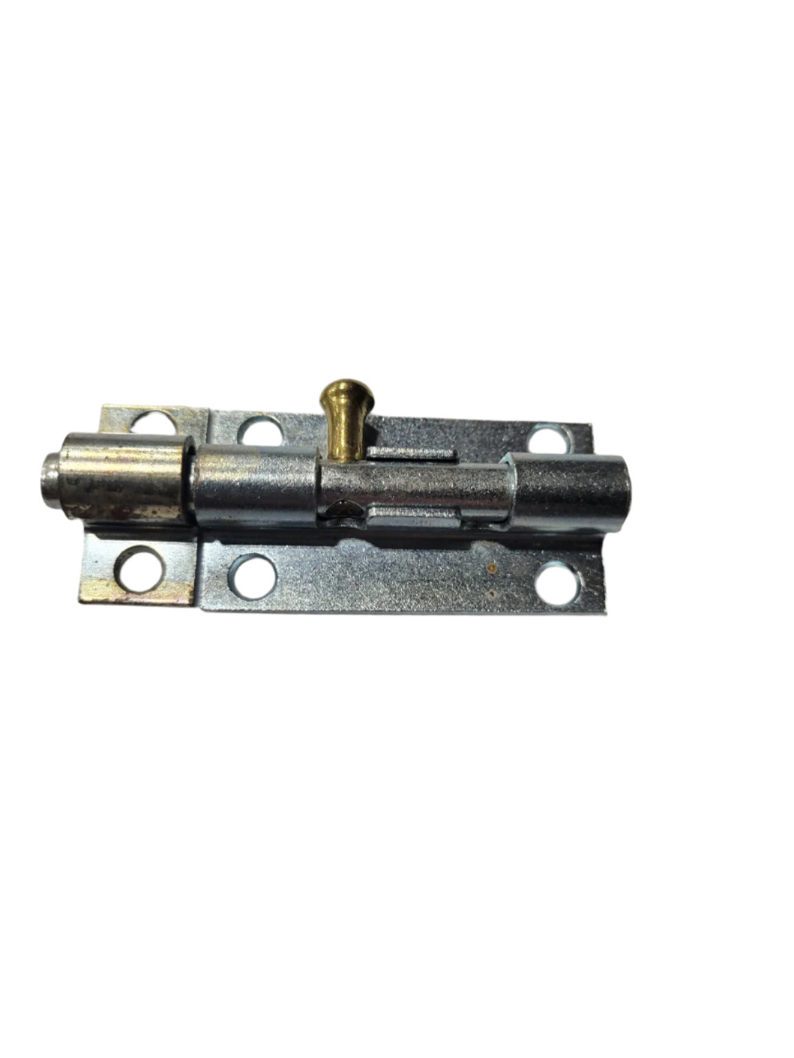 Modern Zinc-Plated Surface Bolt – 2⅞" Width x 1⅛" Tall