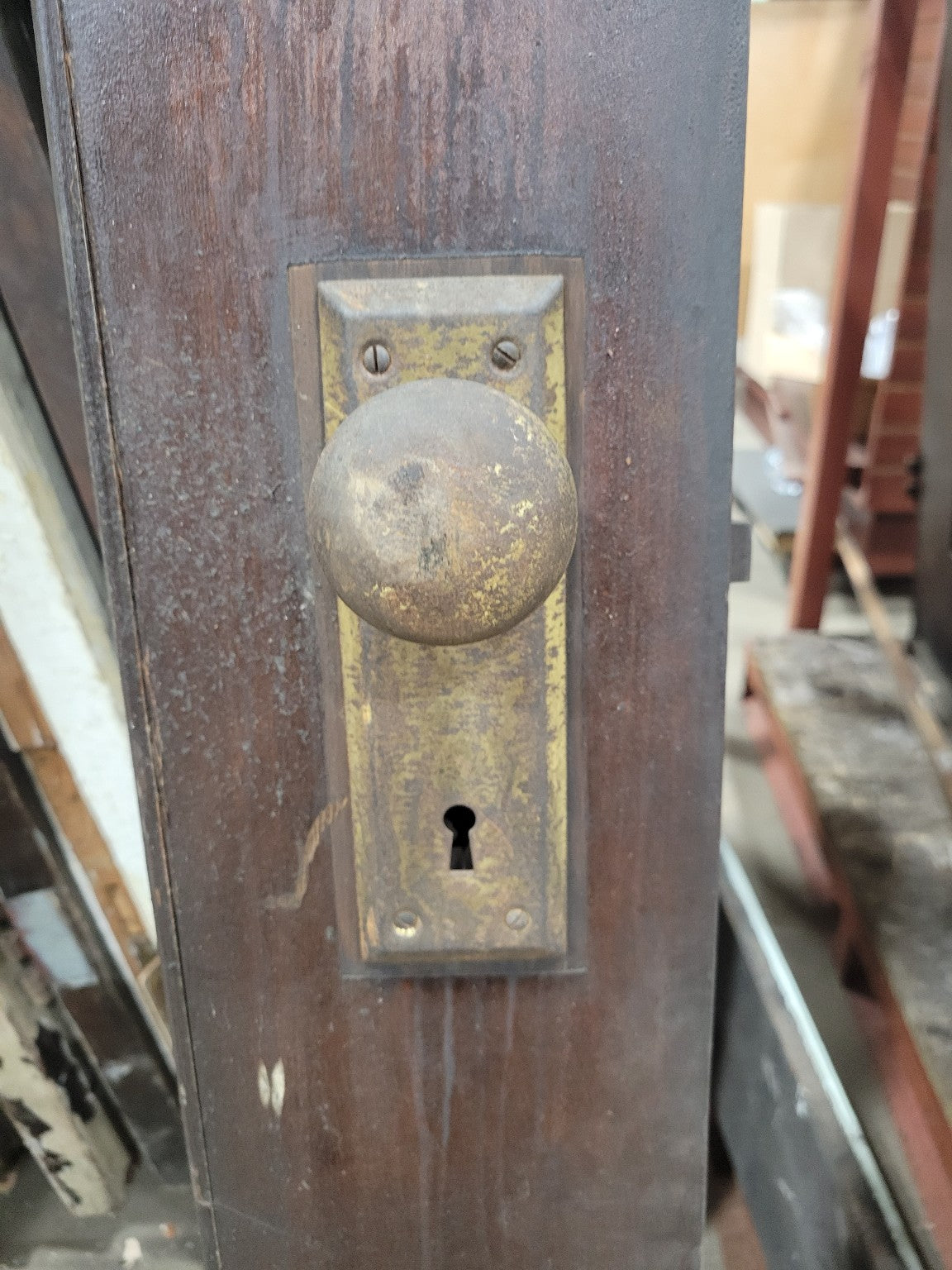Vintage 15-Lite Wood Swing Door – 31 ¾" x 77" (AA)
