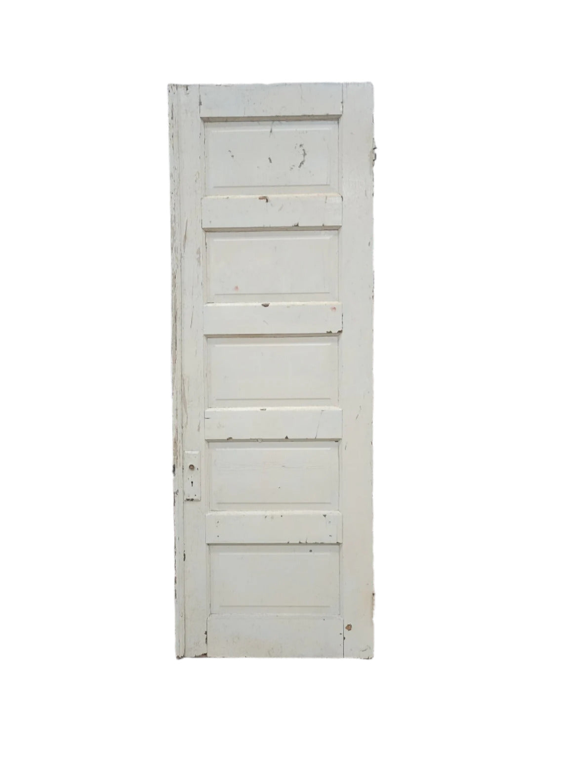 Painted Antique 5-Panel Interior Door – 28 ⅞ x 80 ¼ x 1 ⅜