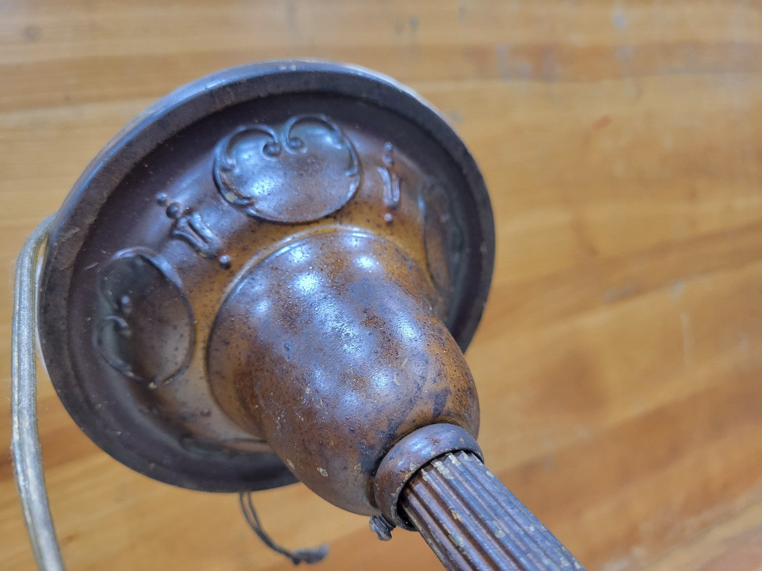 Hand-Forged Spanish Revival Iron Chandelier – 20 ¼ Diameter x 21 H + Chain (AS IS)