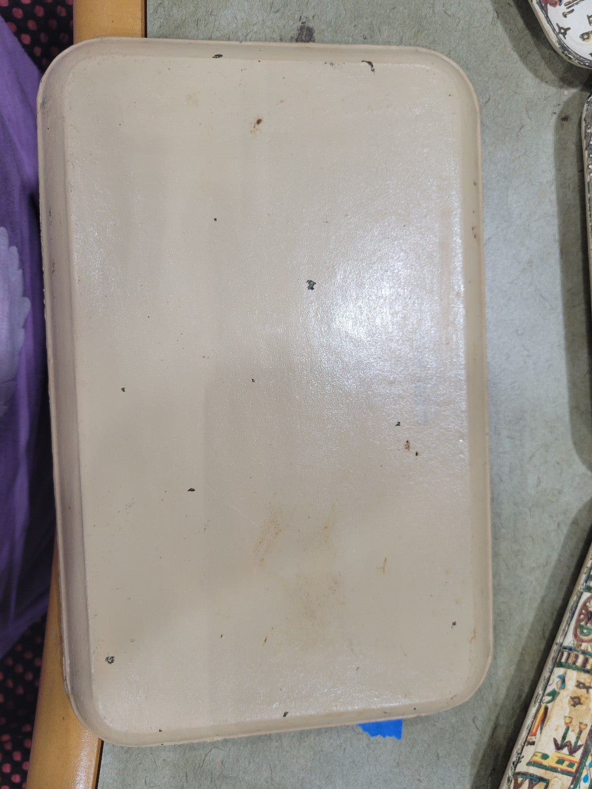 Set of 3 Vintage Wooden Trays – Alfred E. Noble Japan – 8⅜ x 5 3⁄16