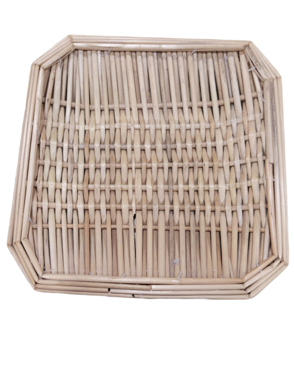 Square Bamboo Woven Basket Tray – 6⅛