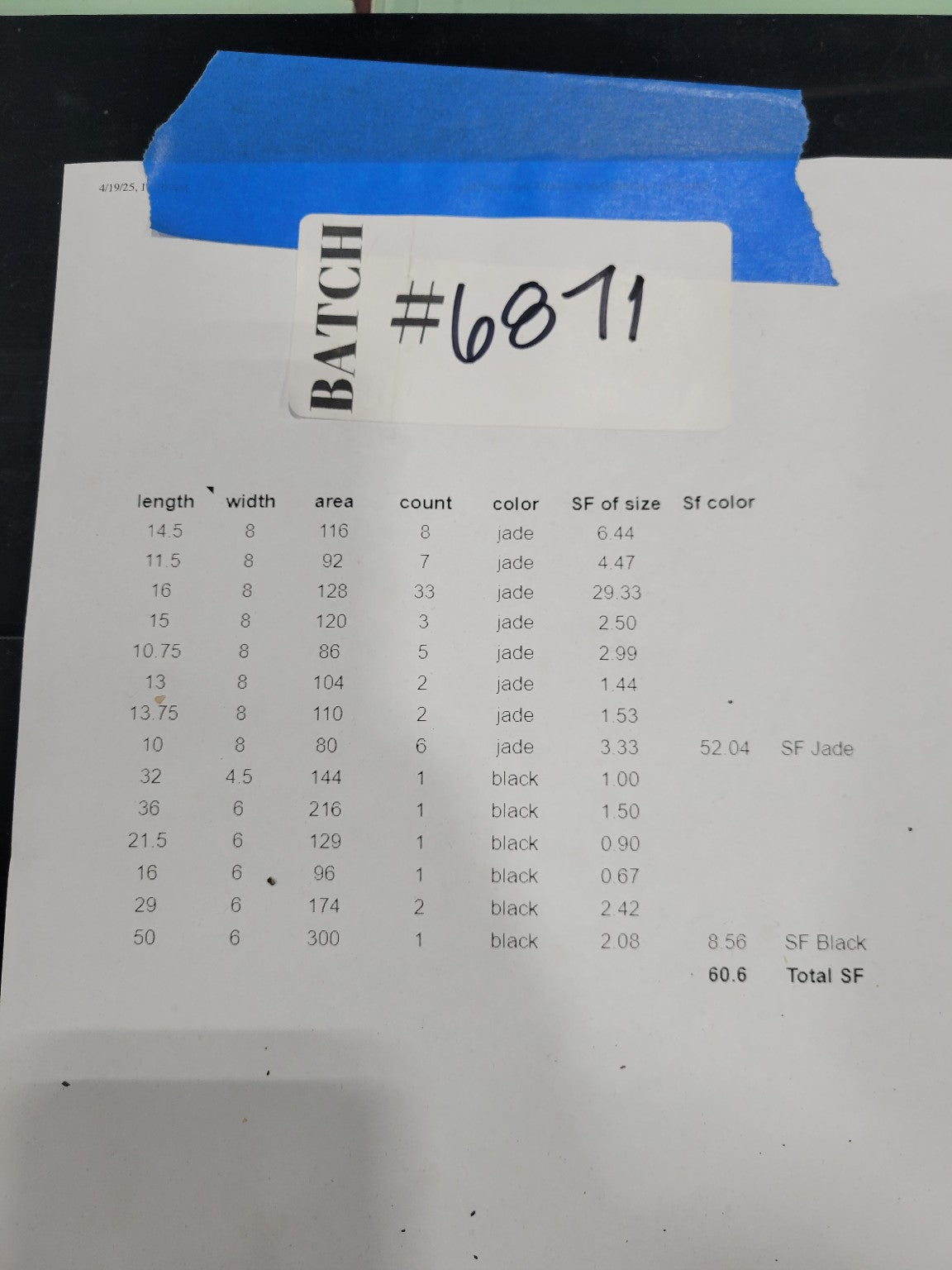 Vitrolite Jade and Black Reclaimed Glass Panels – 60.6 Sq Ft Lot