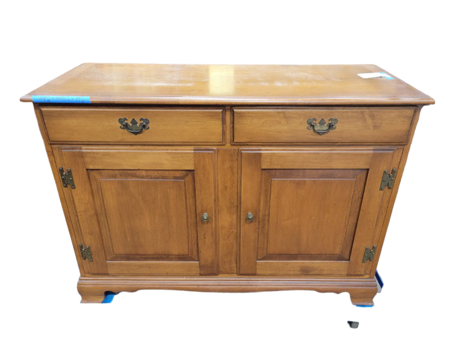 Heywood-Wakefield Cinnamon Dining Set with Hutch, Buffet, Drop-Leaf Table & Four Chairs