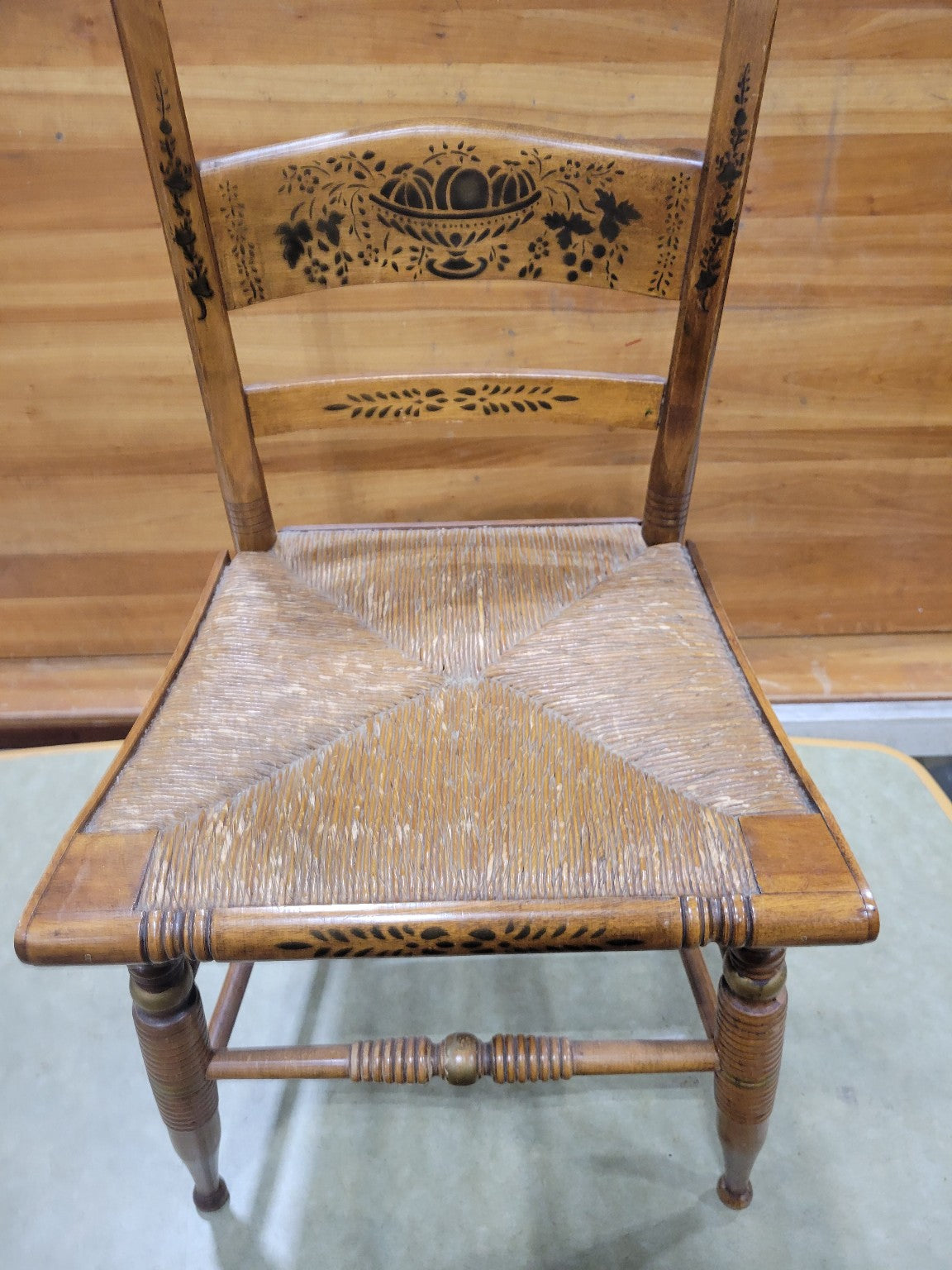Heywood-Wakefield Cinnamon Dining Set with Hutch, Buffet, Drop-Leaf Table & Four Chairs