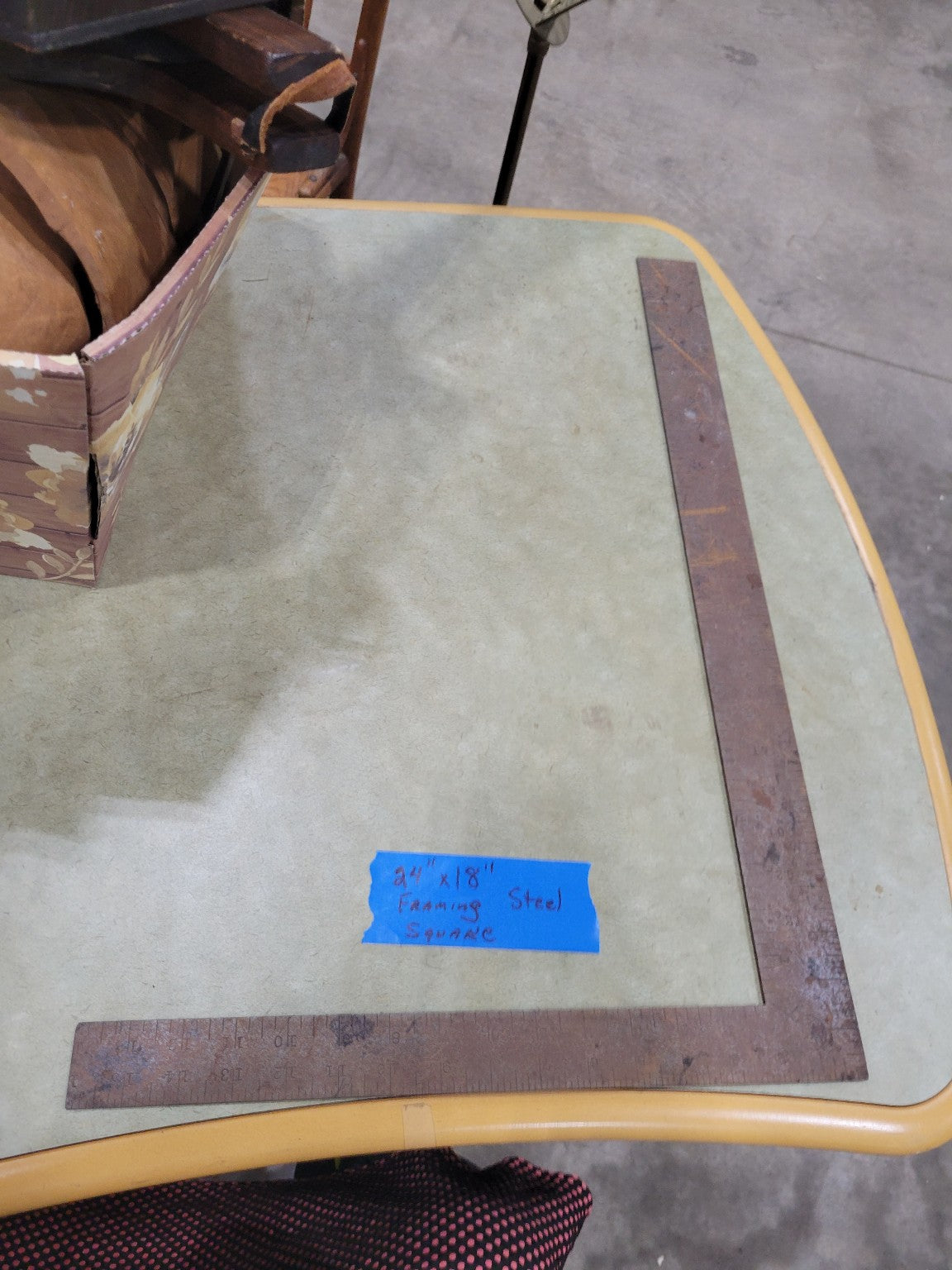 Vintage Steel Framing Square – 24 x 18 Carpenter’s Layout Tool