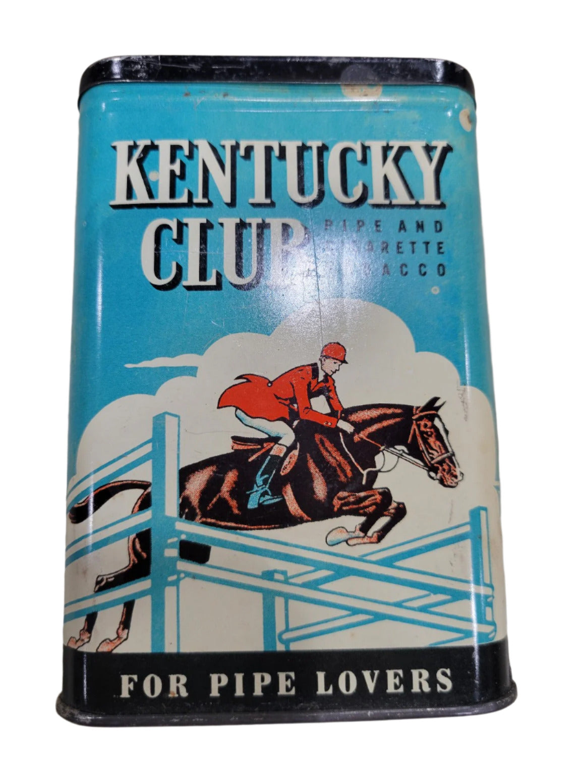 Kentucky Club Pipe Tobacco Tin – Horse & Rider Graphic