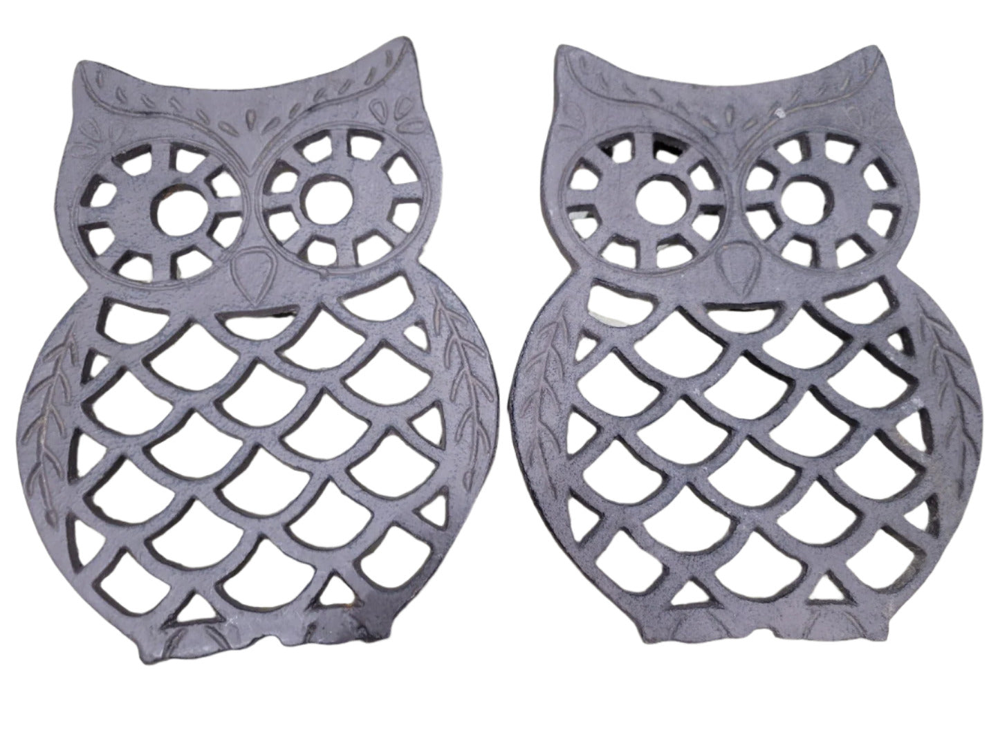 Cast Iron Owl Trivets – Set of 2