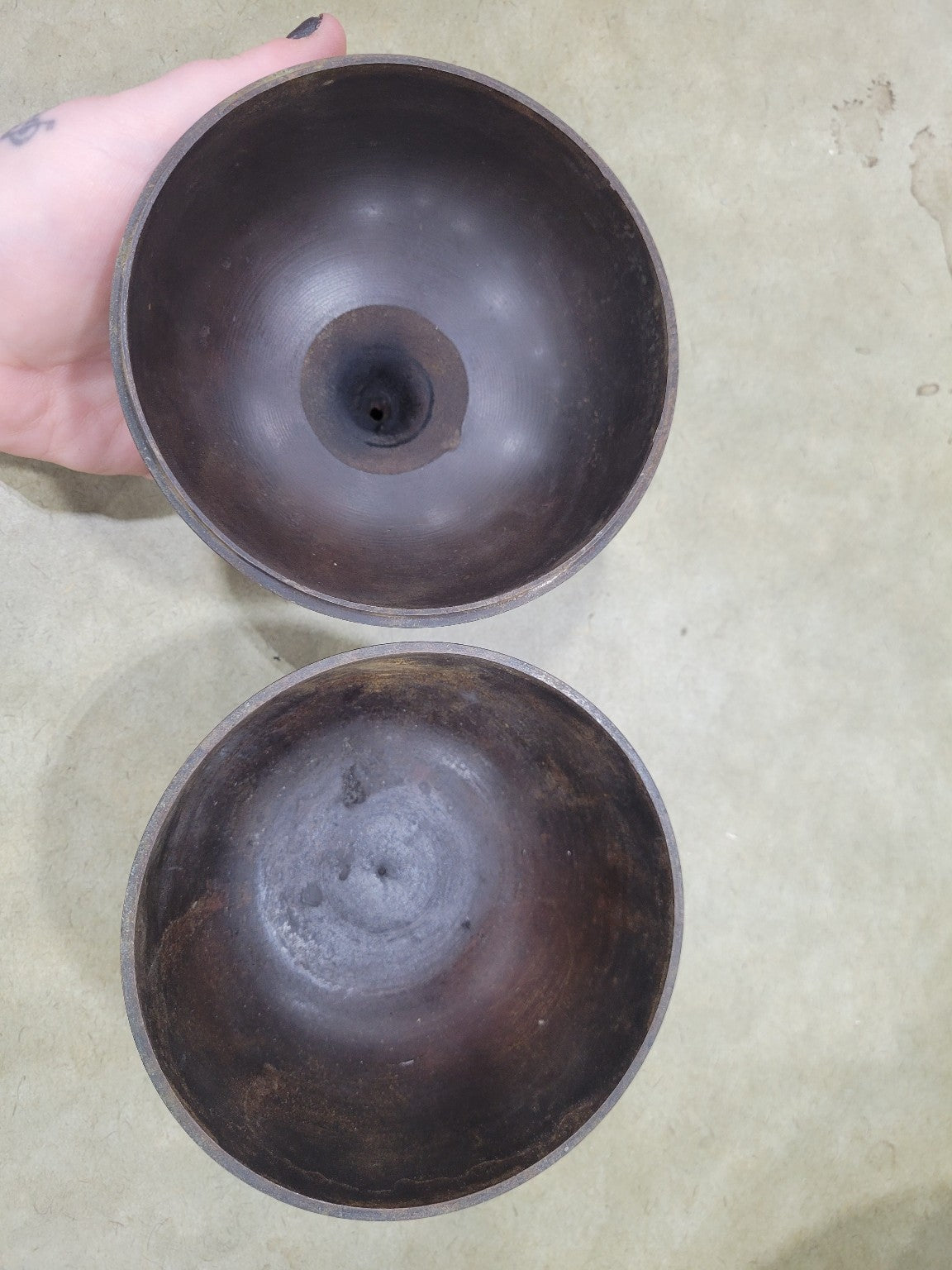 Turned Metal Covered Bowl – Made in India