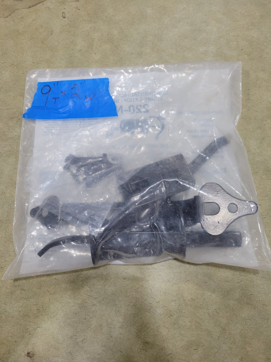 Ameristar Continental Heavy Duty Thumb Latch – Black – Model 220-N (New in Package)