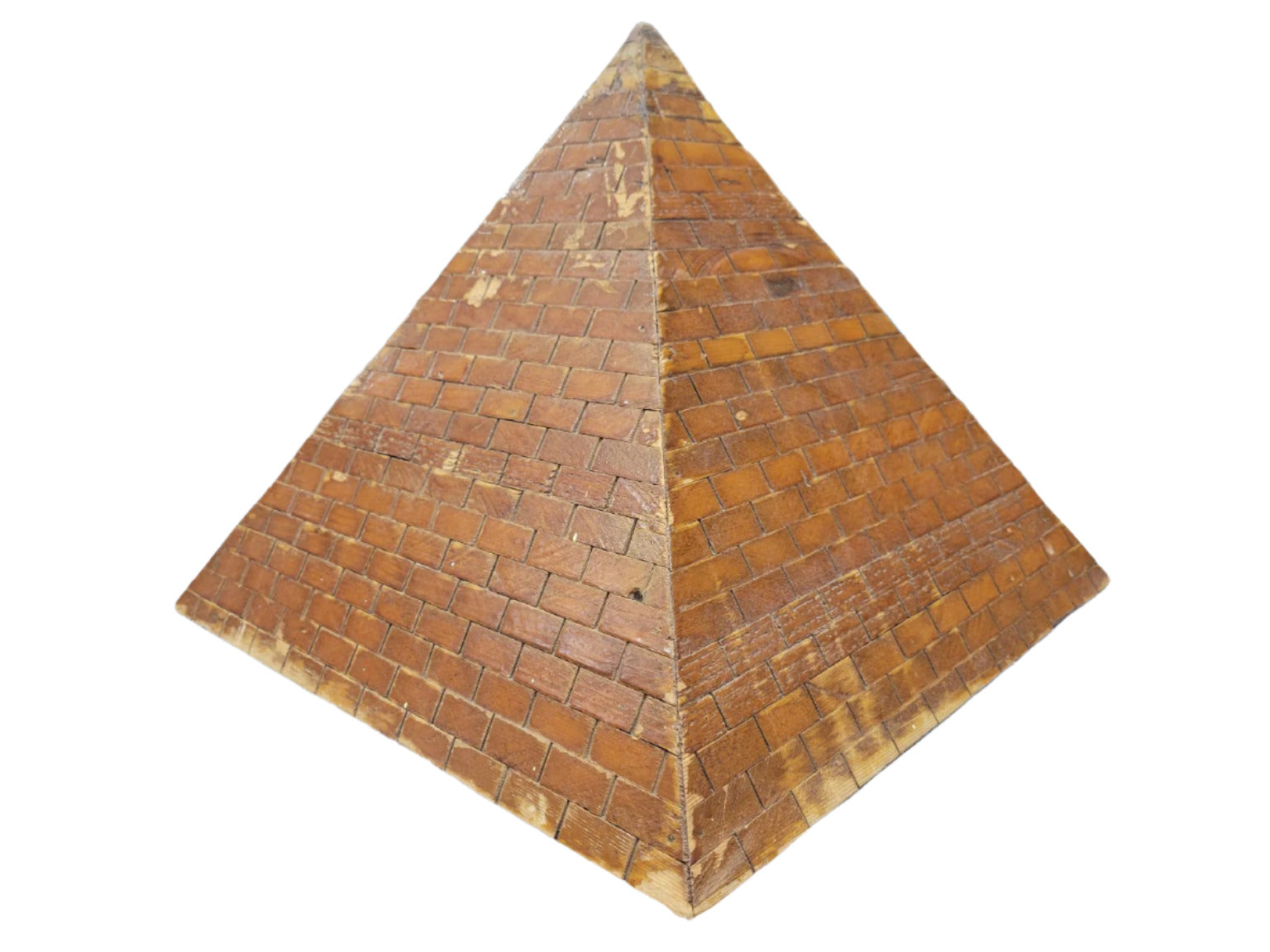 Handcrafted Wood Pyramid Display – 18 Square Base x 16 Tall