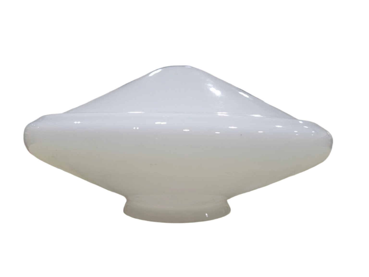 Mid-Century Opaline Glass UFO Light Shade