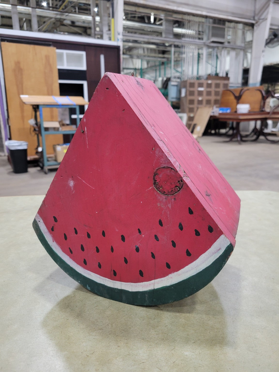 Whimsical Watermelon Slice Birdhouse