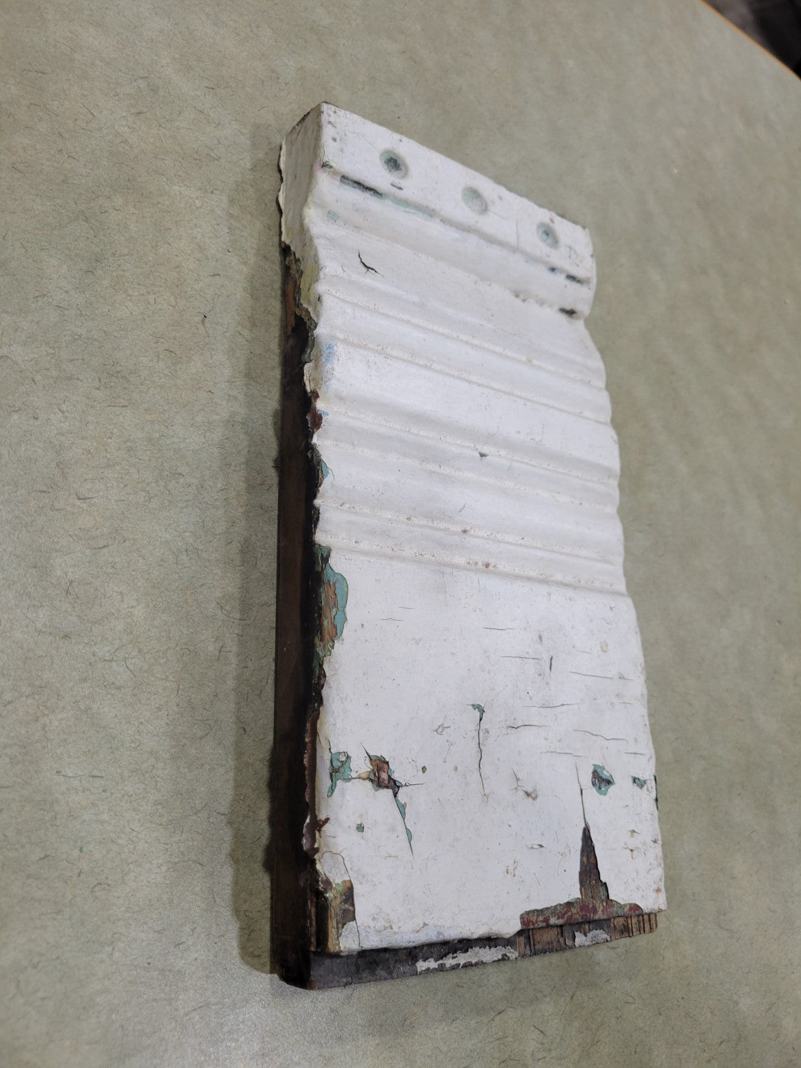 Antique Painted Wood Plinth Block
