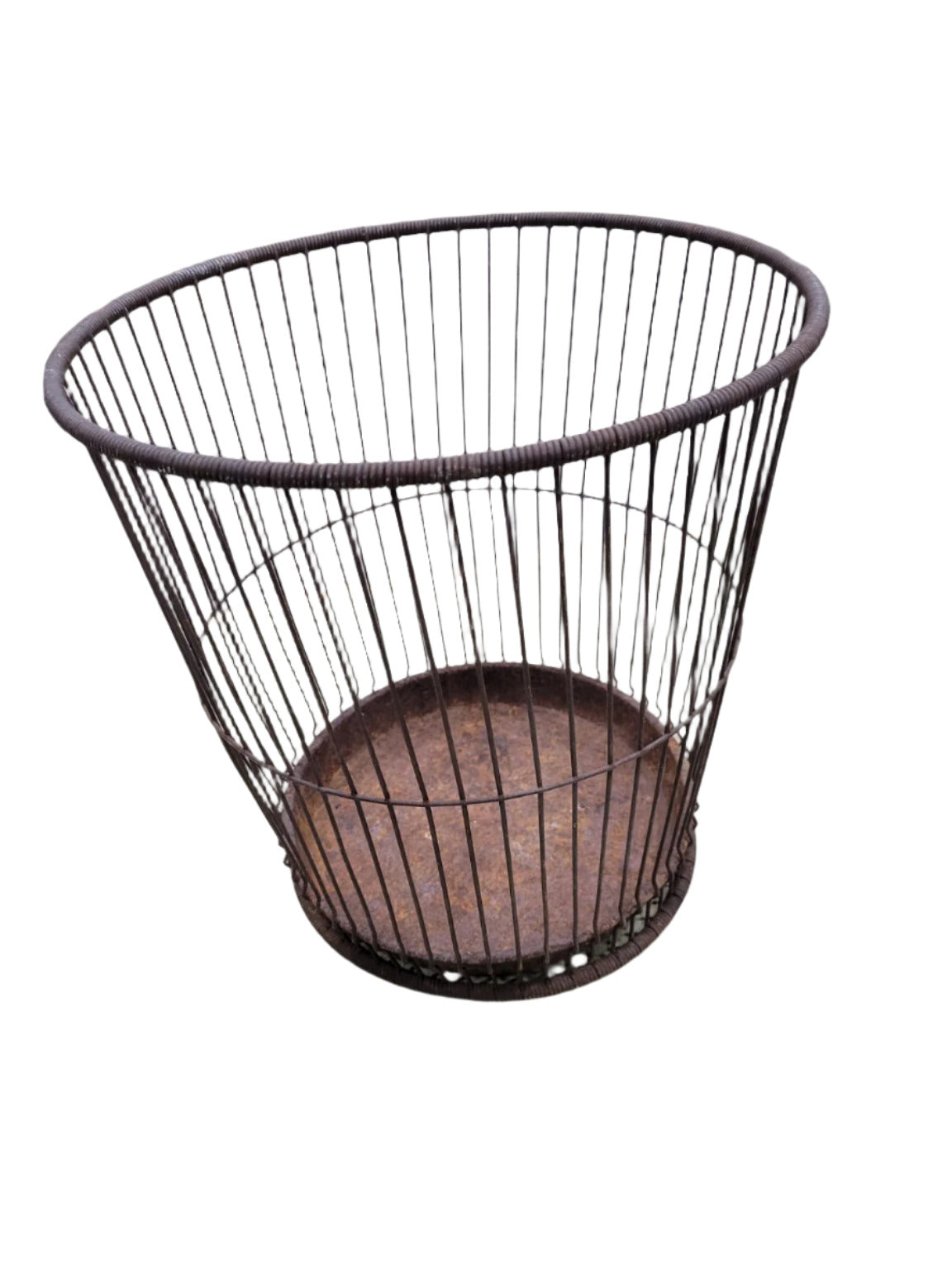 Antique Massillon Wire Basket – “Daisy” Model by Snell Co.