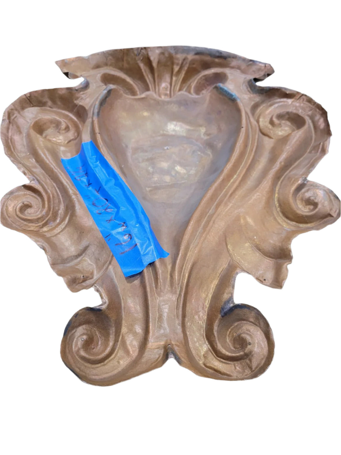 Cast Architectural Copper Shield – Decorative Rosette Plaque
