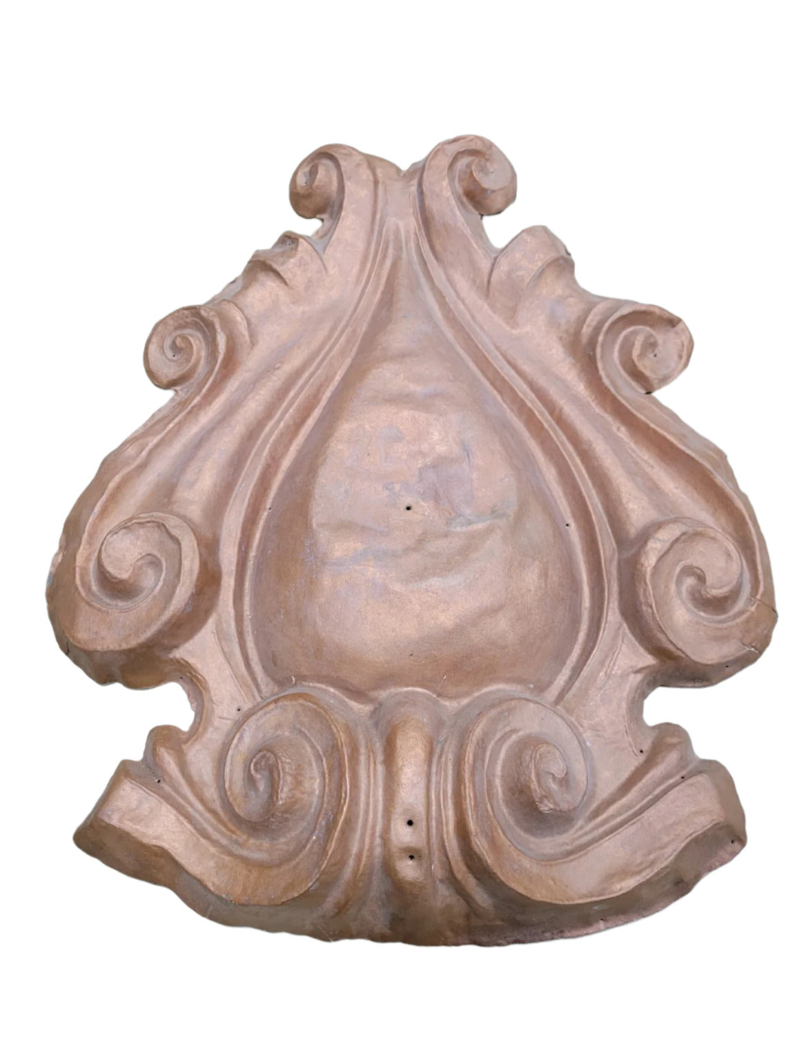 Cast Architectural Copper Shield – Decorative Rosette Plaque