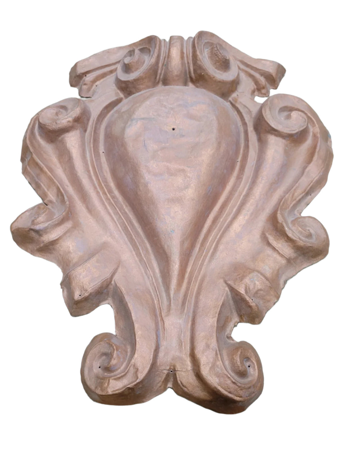 Cast Architectural Copper Shield – Decorative Rosette Plaque