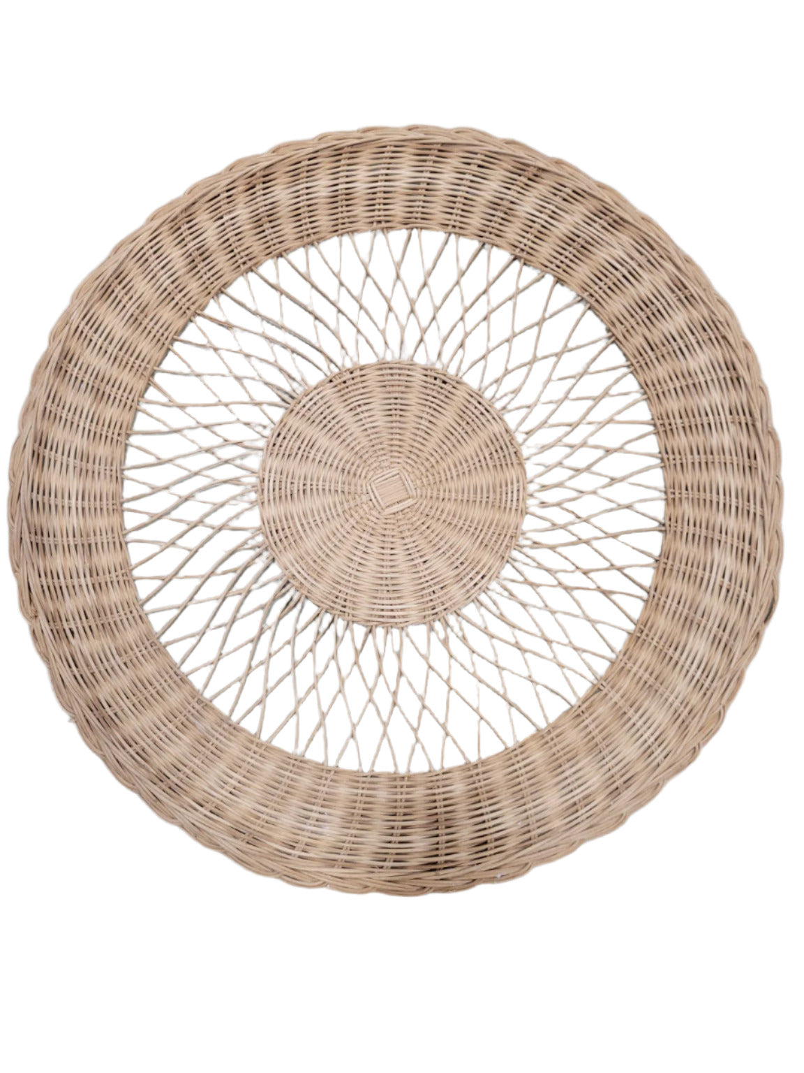 Set of 3 Handwoven Rattan Wall Baskets