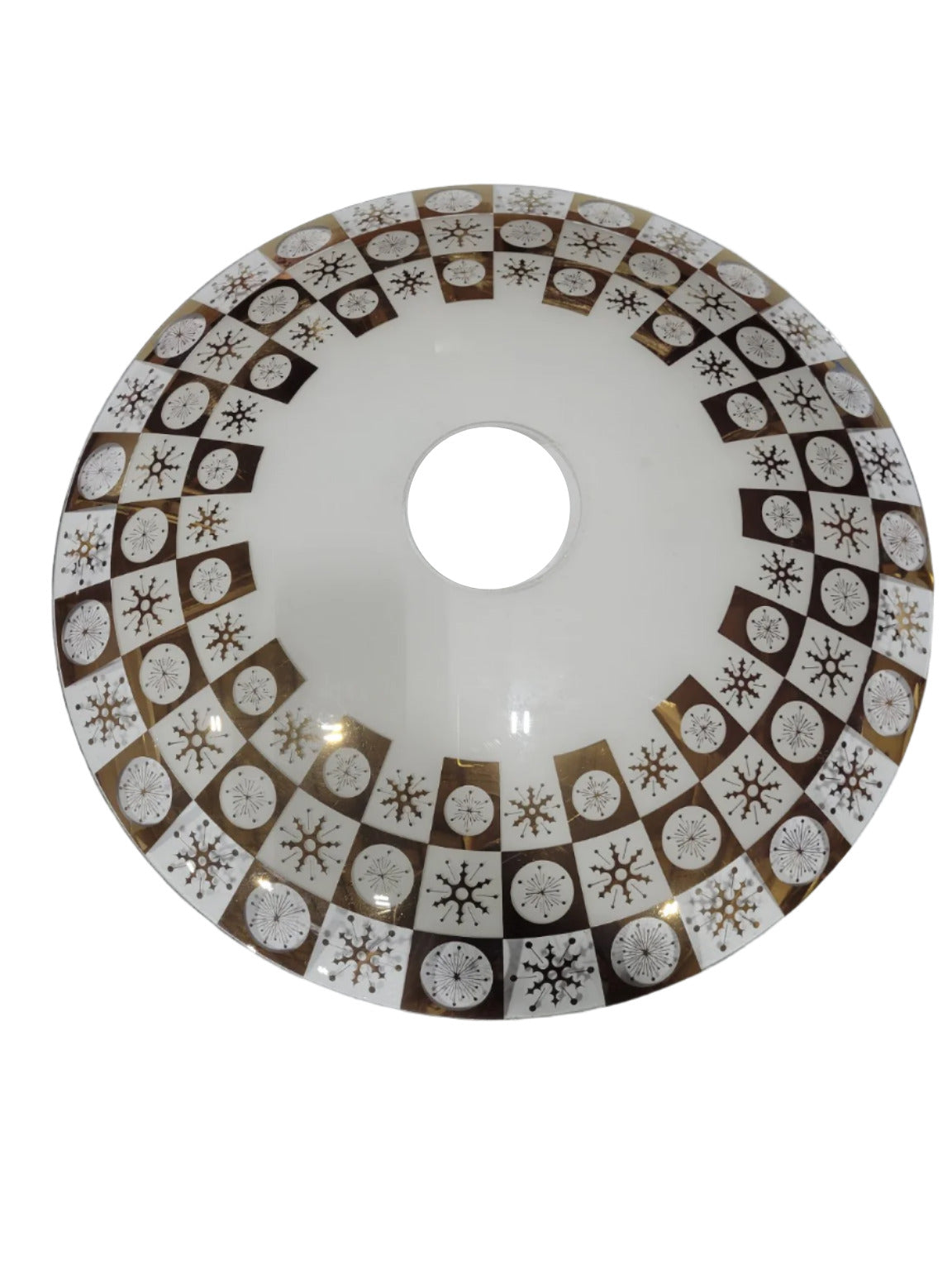 Mid-Century Modern Atomic Glass Light Shade – 20 1/2" Diameter