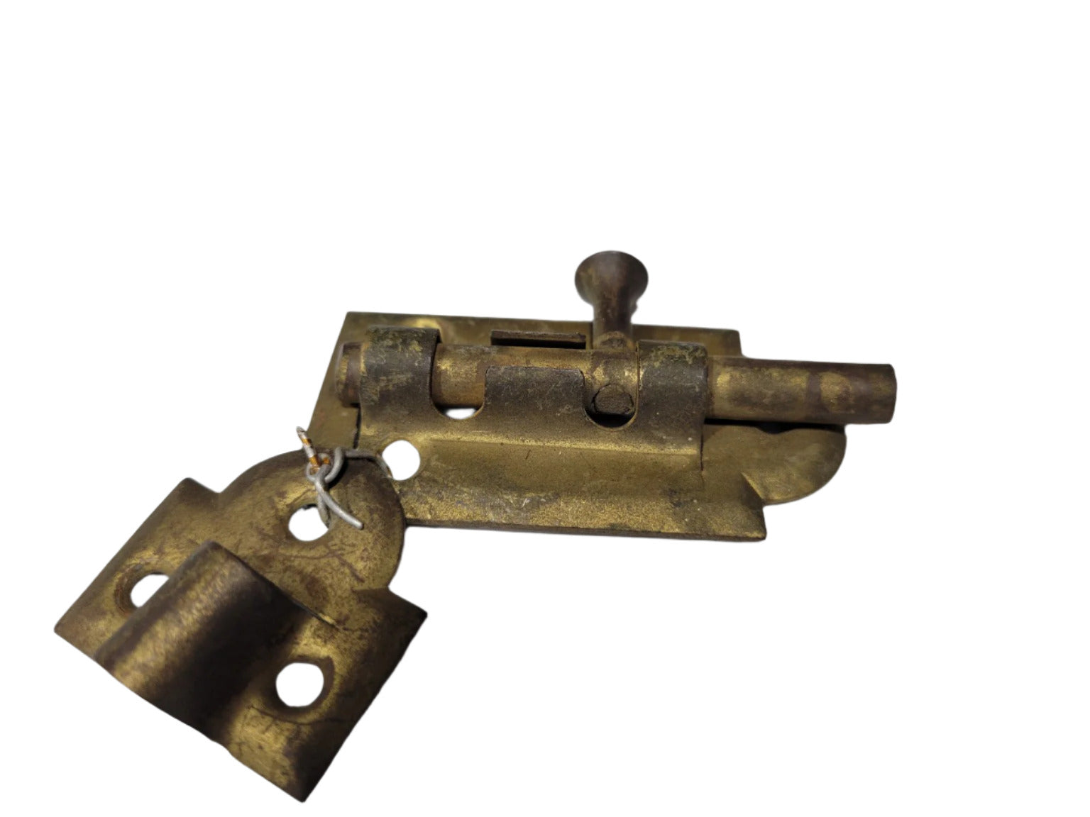 Antique Solid Brass Slide Bolt Latch – 3½"