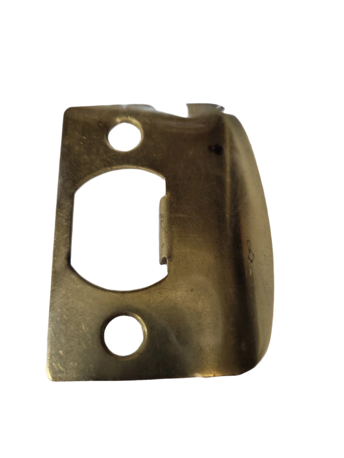 Solid Brass Curved Lip Strike Plate – 2¼ x 1¾
