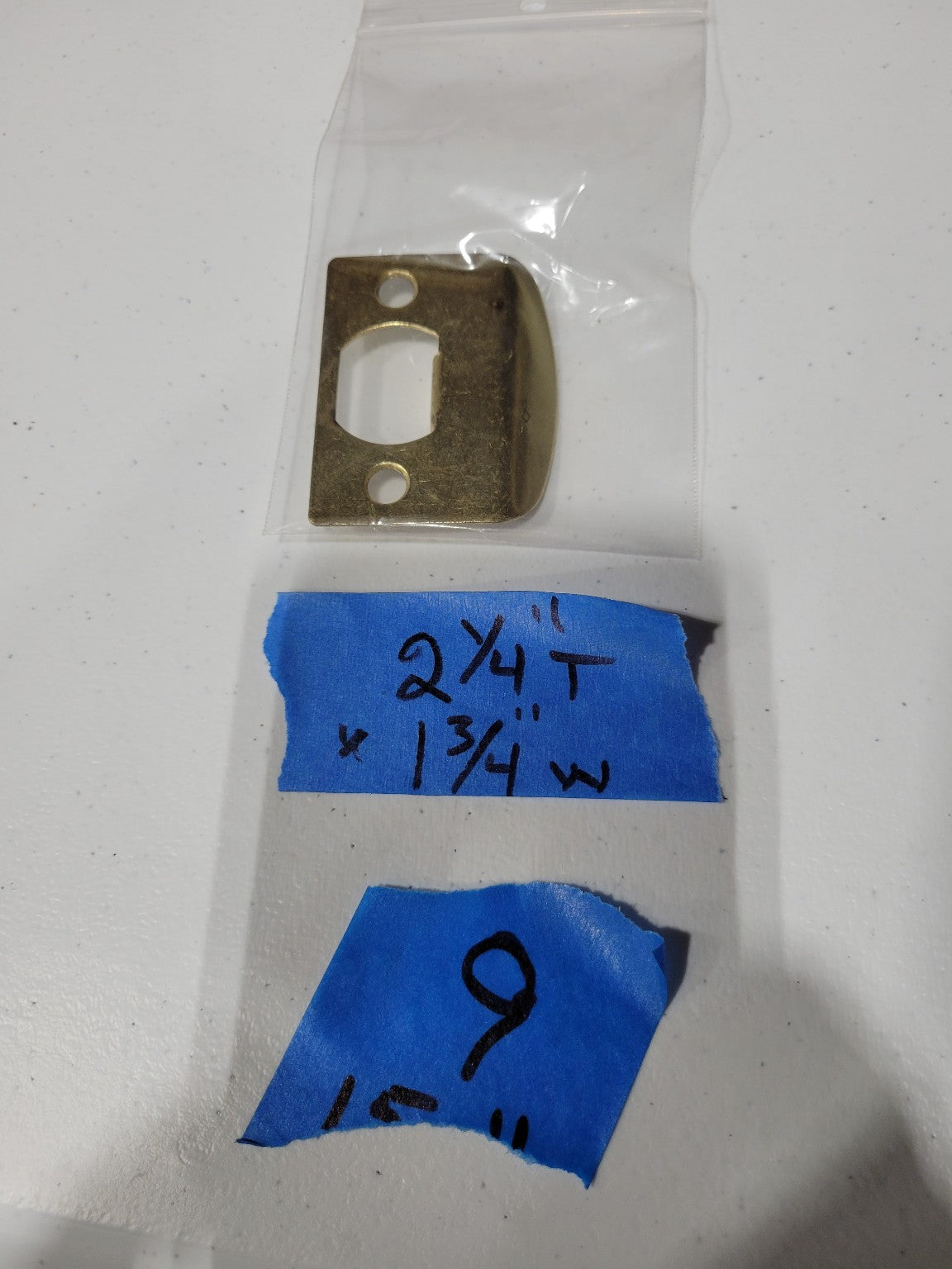 Solid Brass Curved Lip Strike Plate – 2¼ x 1¾