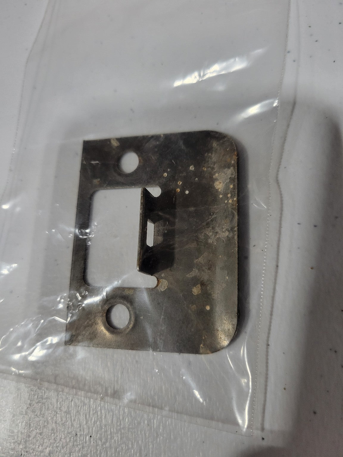 Steel Strike Plate with Angled Catch – 2¼ x 1¾