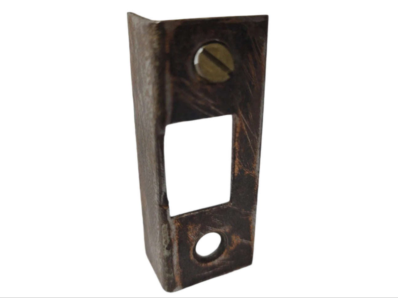 Antique Bronze-Plated Door Jamb Strike Plate – 2 x ¾ x ½