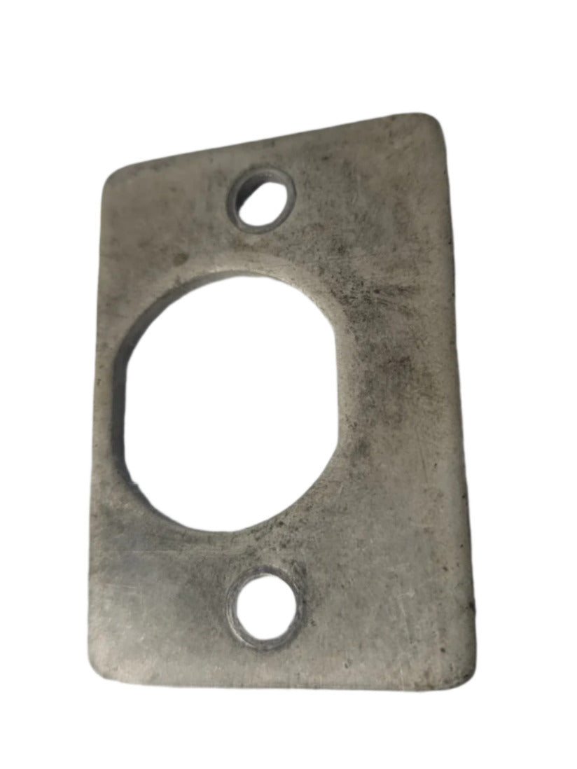 Vintage Satin Nickel Door Knob Backplate – 1⅞" T x 1 5/16" W