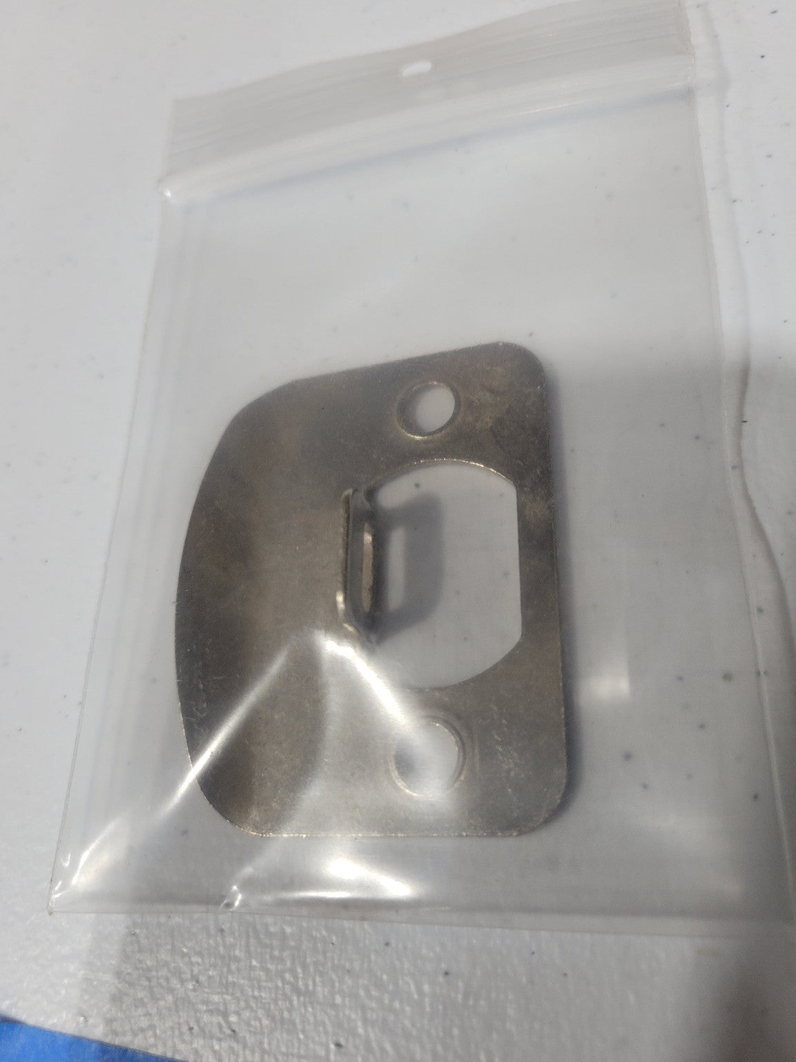 Brushed Steel Rounded Lip Strike Plate – 2¼ x 1¾