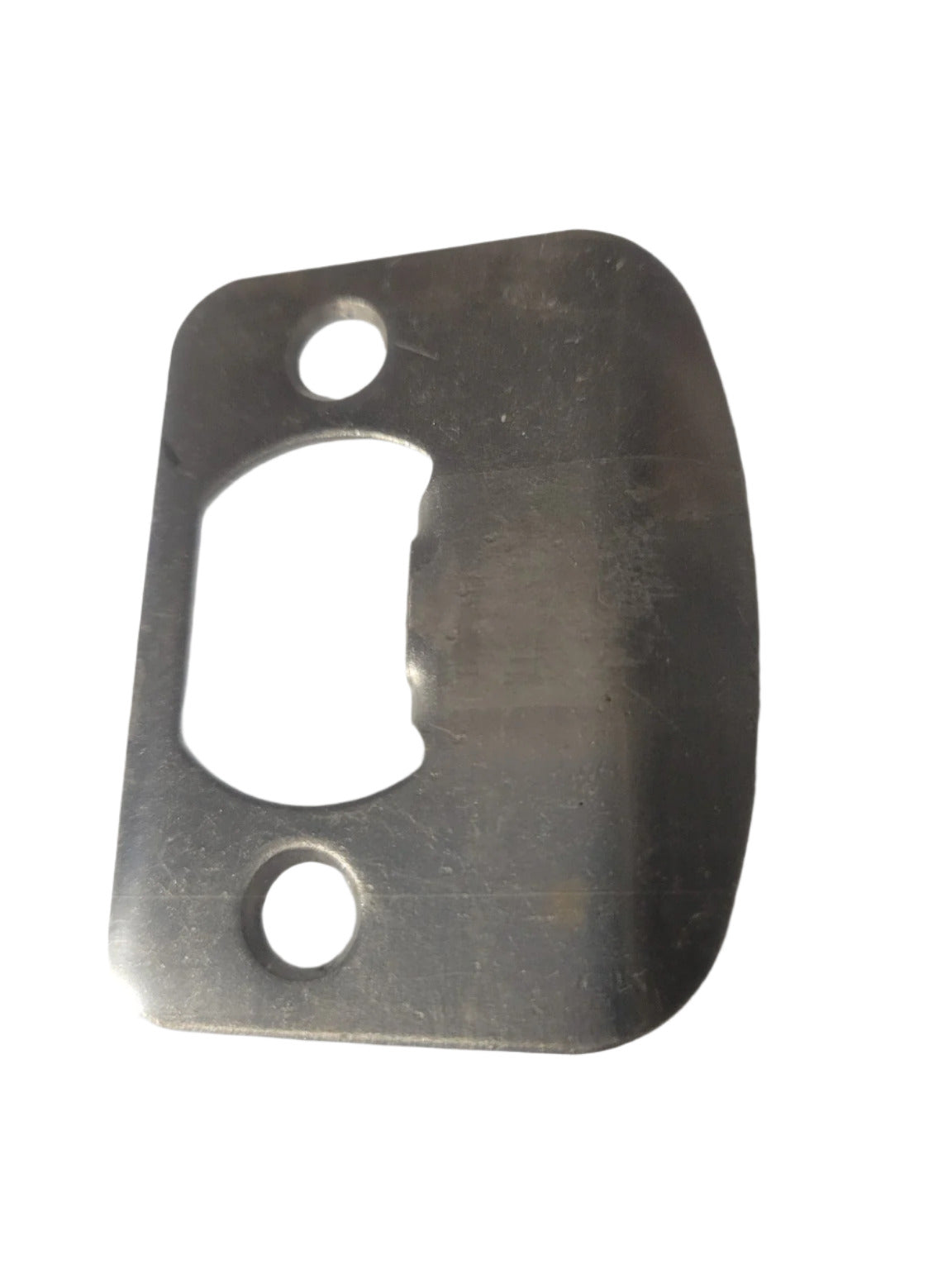 Brushed Steel Rounded Lip Strike Plate – 2¼ x 1¾