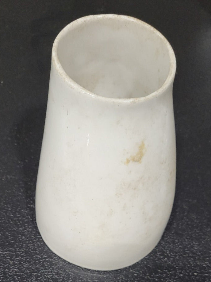 Victorian Porcelain Plumbing Standoff – Glazed Ceramic, Patent Dated 1903
