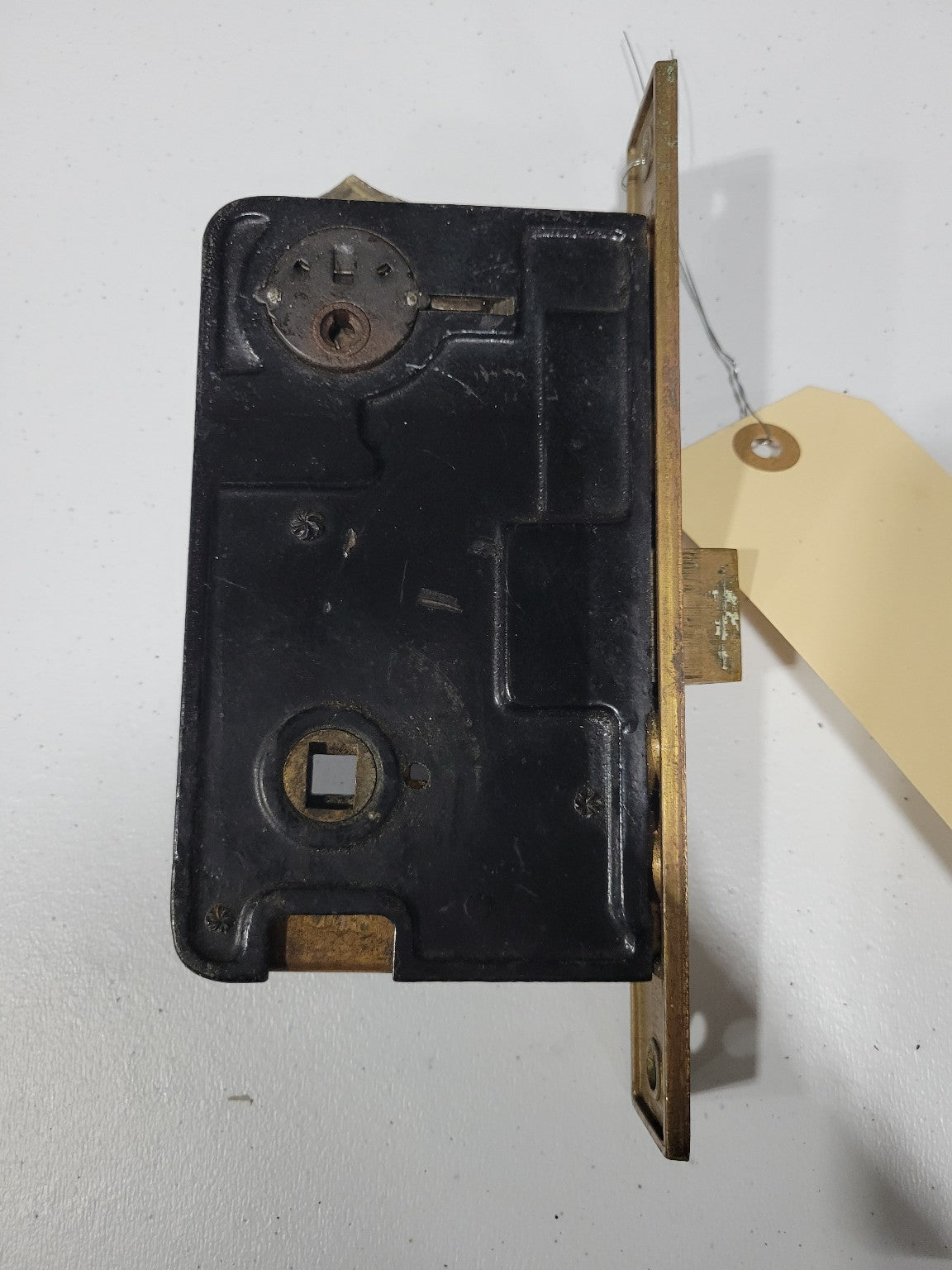 Vintage Yale Mortise Lock Body with Built-In Cylinder – Pat. 1932