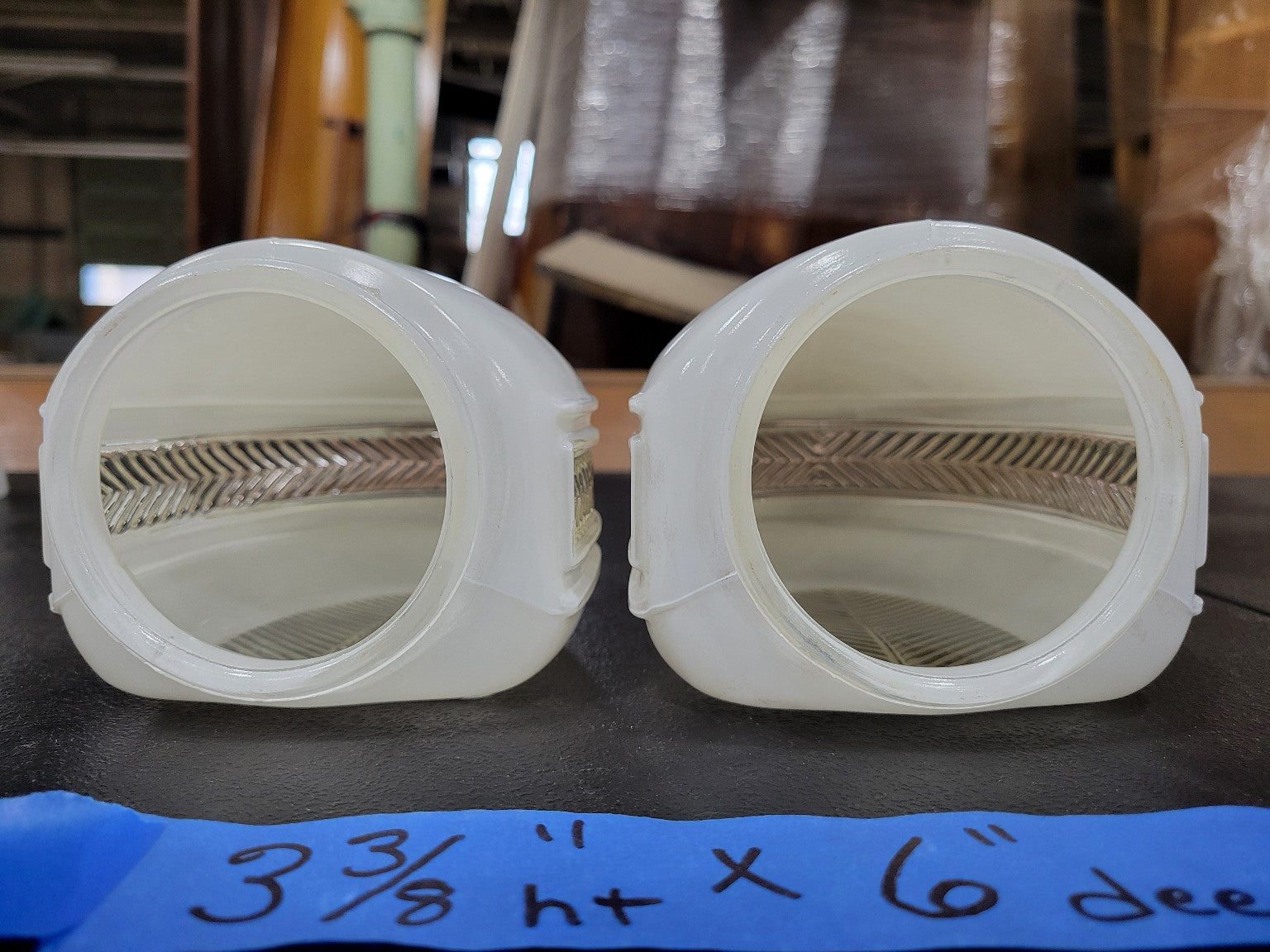 Pair of Art Deco Frosted Glass Sconces – Leaf Motif – Set of 2