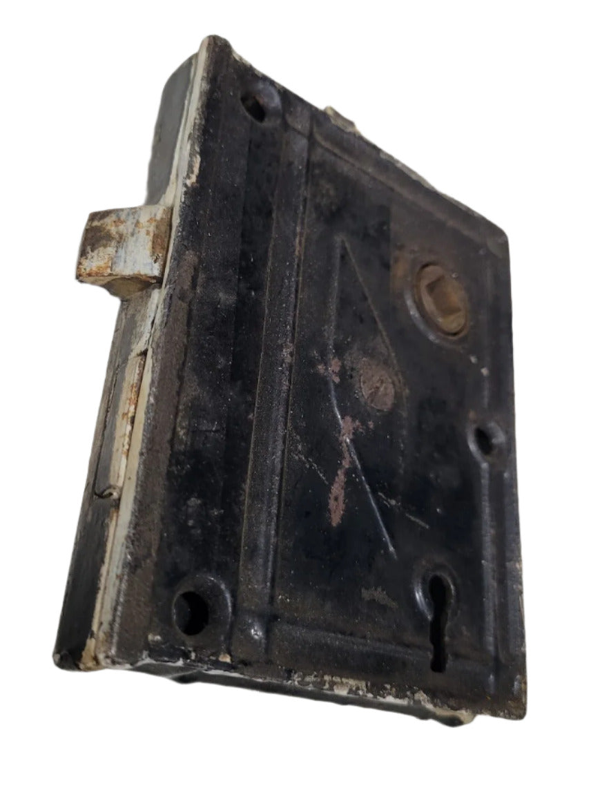 Antique Cast Iron Mortise Lock with 2 ⅜" Backset