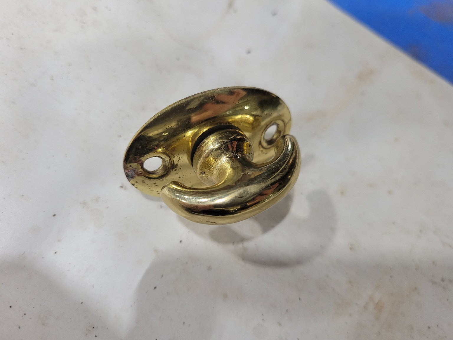 Solid Brass Thumb Turn Door Lock Handle - 1 ¼" W x 1 ⅝" T