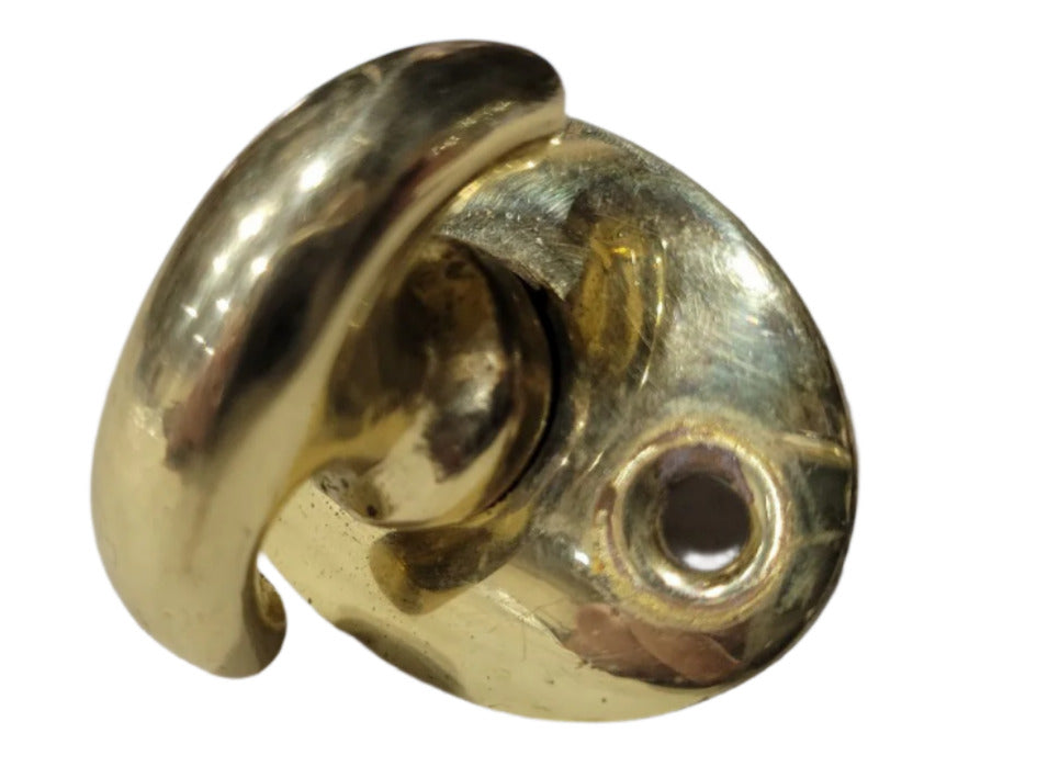 Solid Brass Thumb Turn Door Lock Handle - 1 ¼" W x 1 ⅝" T