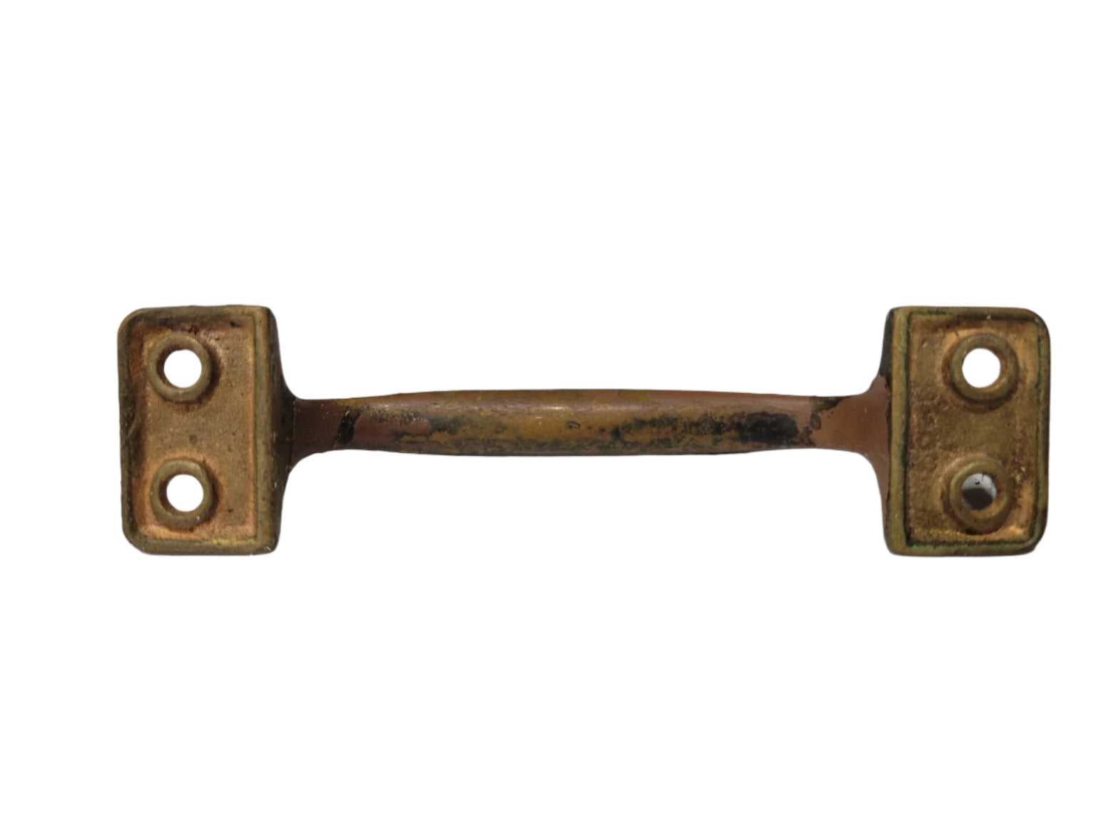 Antique Brass Bent Handle Pull – Industrial Style