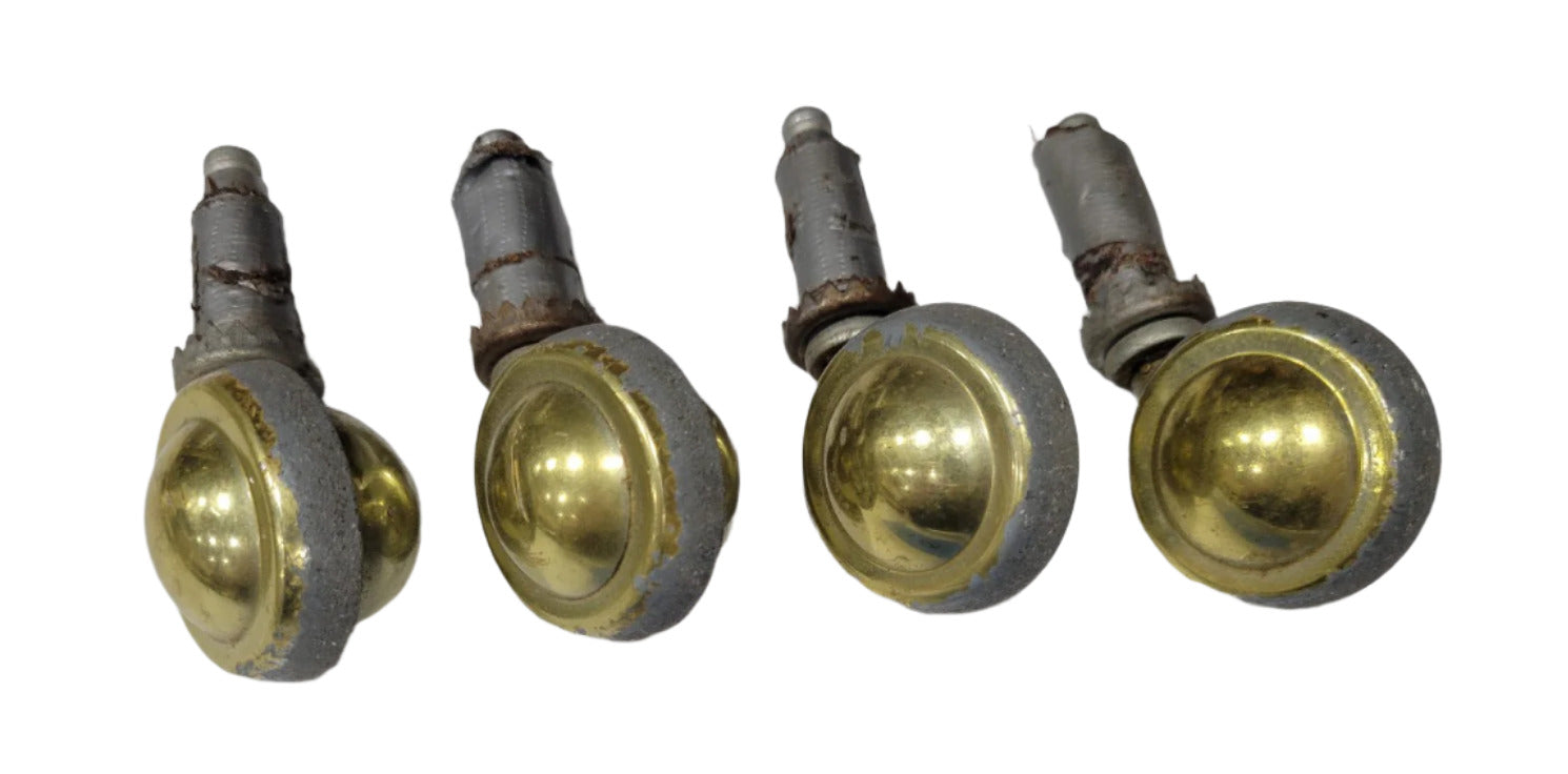 Vintage Brass Shepherd Ball Casters – Set of 4