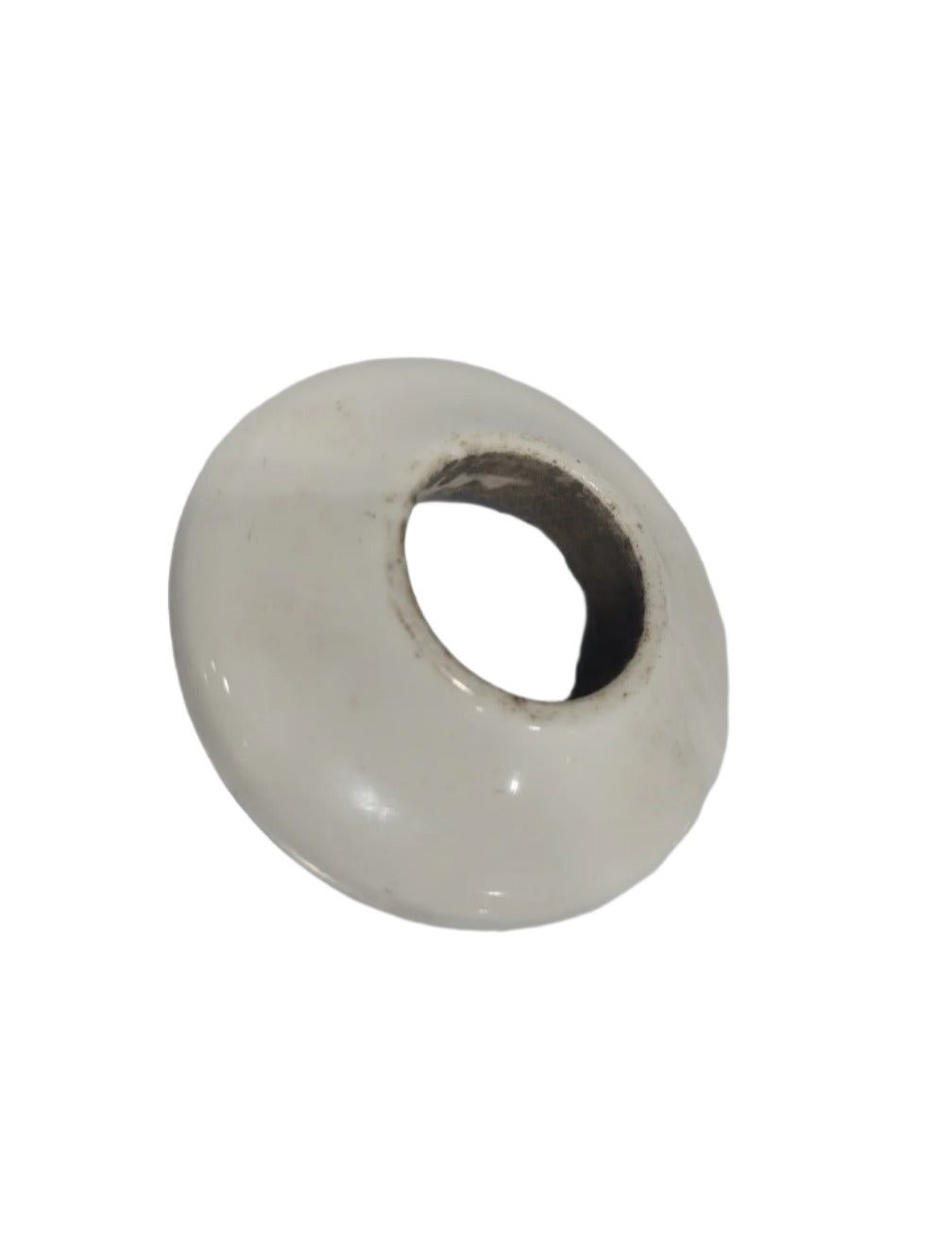 Antique White Porcelain Door Knob Rosette – 2" Diameter