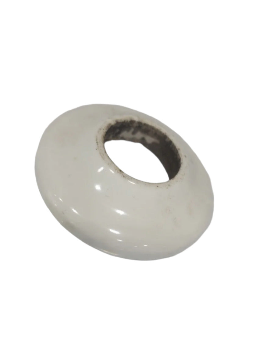 Antique White Porcelain Door Knob Rosette – 2" Diameter