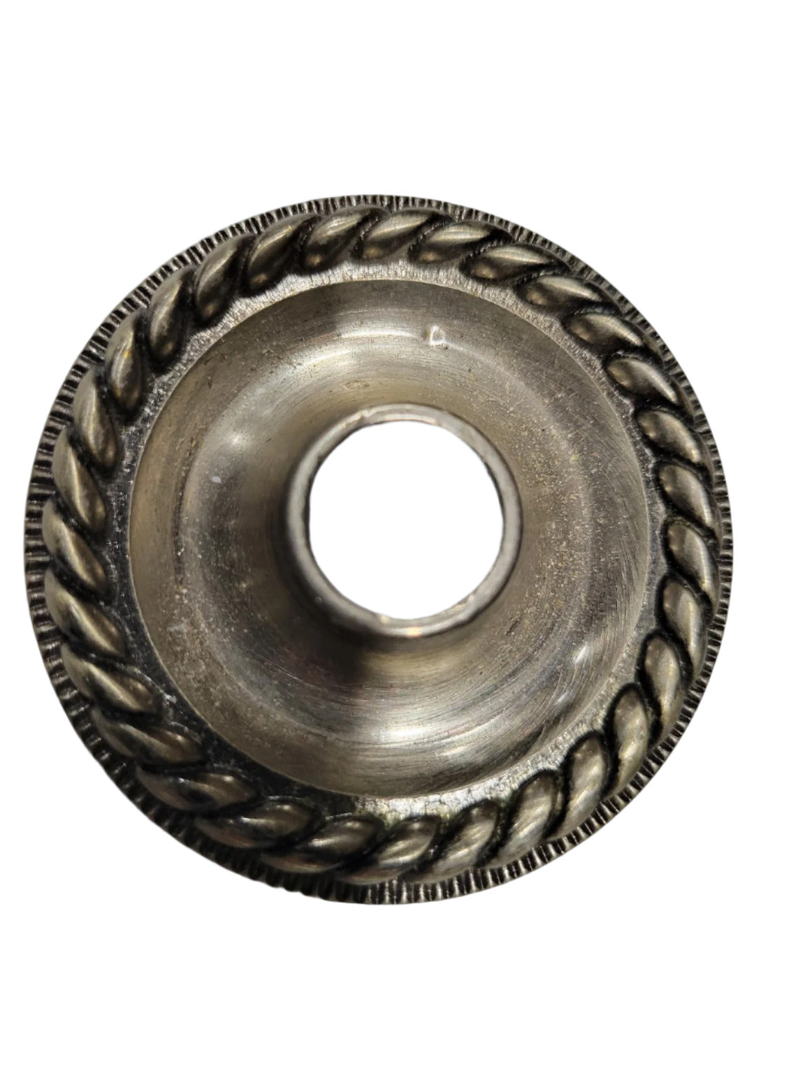 Set of 11 Pairs Ornate Rope-Edge Brass Escutcheon Plates - 2 ⅜" Ø