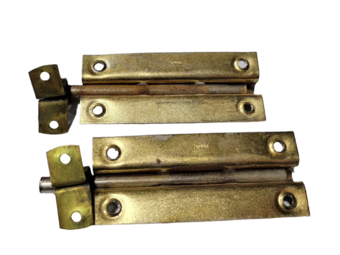 Vintage Brass Slide Bolts – Set of 2 (4" x 1 3/8")