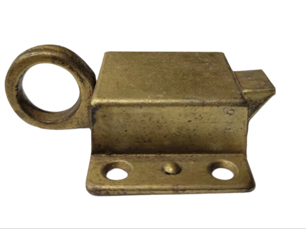 Brass Cabinet Latch with Eyelet Loop – 2 ¾"