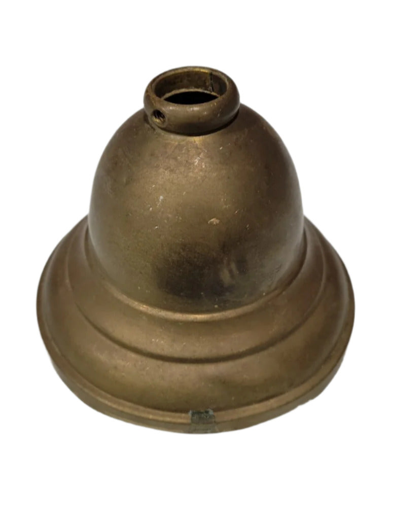 Vintage Solid Brass Domed Lamp Base – 4 ⅝″ Diameter x 3 ¼″ T