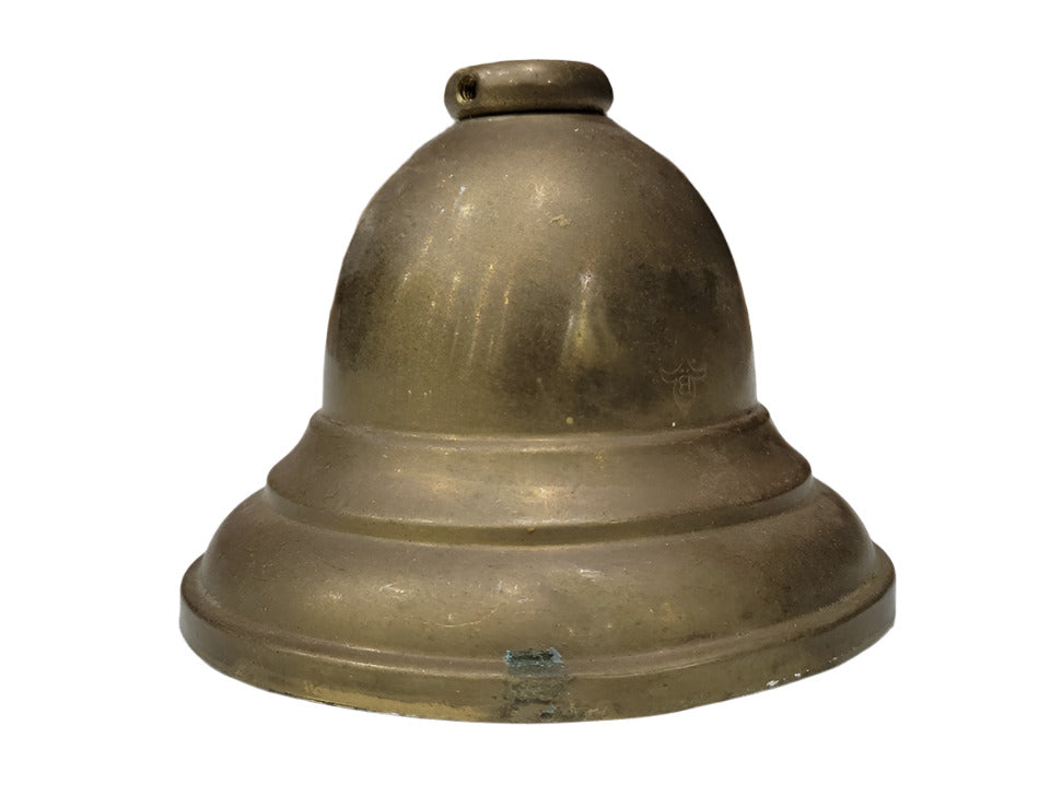 Vintage Solid Brass Domed Lamp Base – 4 ⅝″ Diameter x 3 ¼″ T