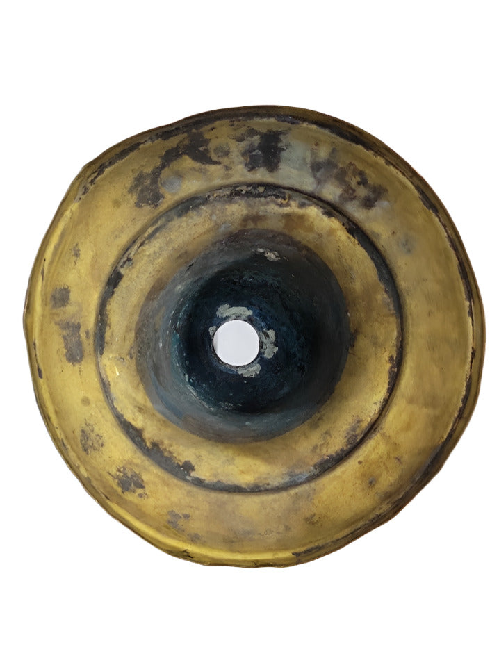 Antique Brass Lamp Canopy – Tiered Dome Shape with Smooth Finish