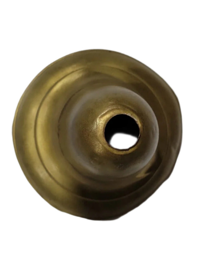 Antique Brass Lamp Canopy – Tiered Dome Shape with Smooth Finish